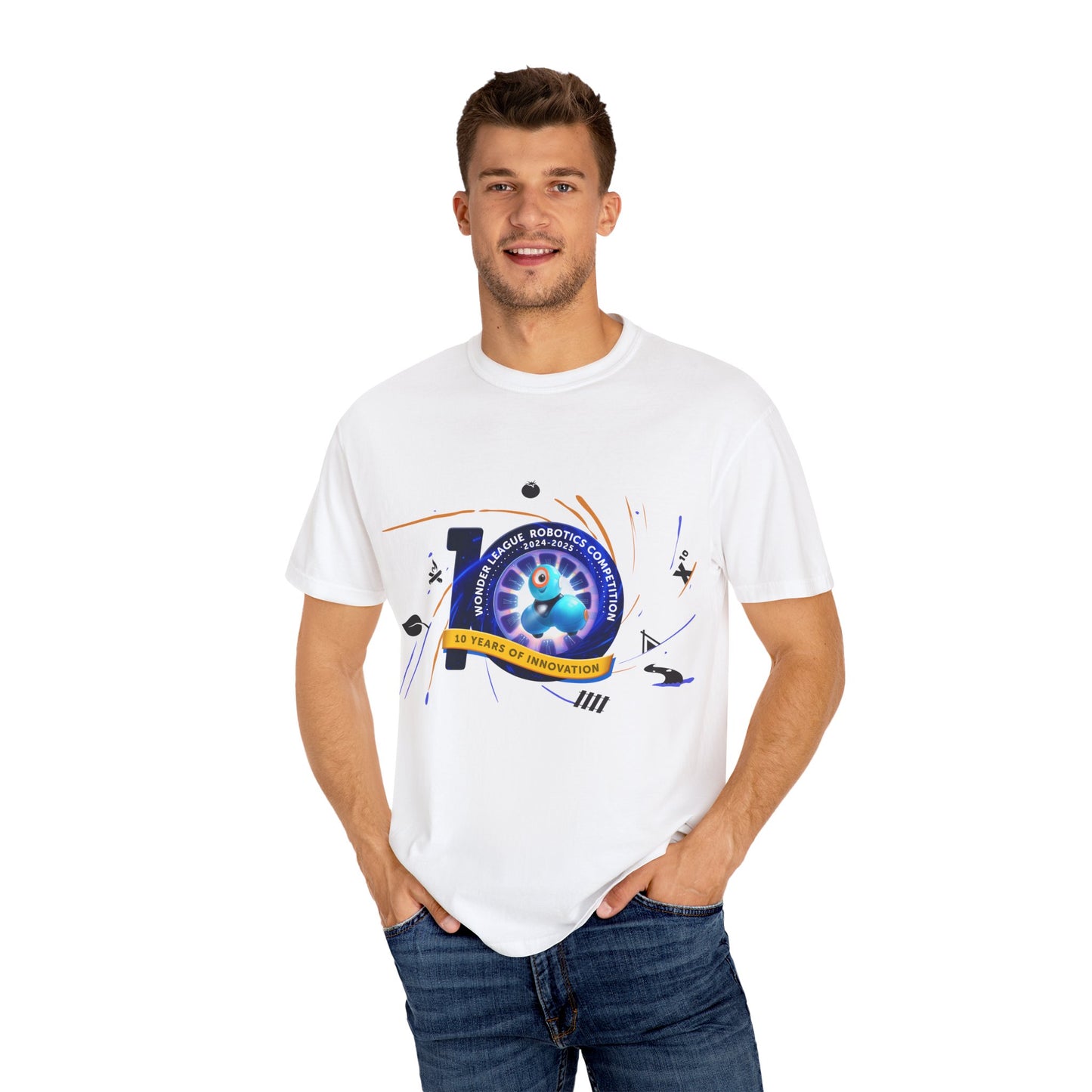 Wonder League Robotics Competition Coach Garment-Dyed T-Shirt (Unisex)