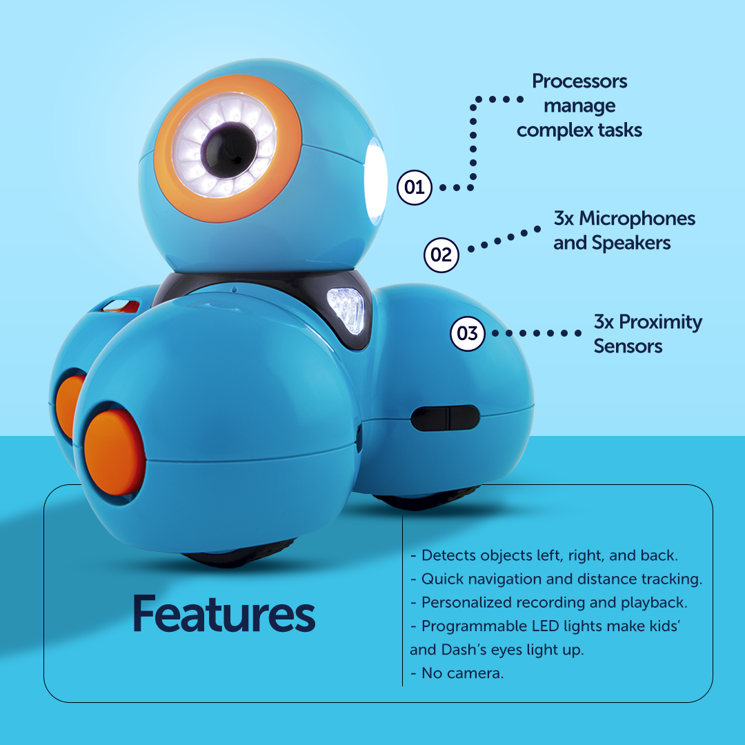 Dash Robot - Learn to Code Robot for Kids Ages 6-14 – Wonder Workshop