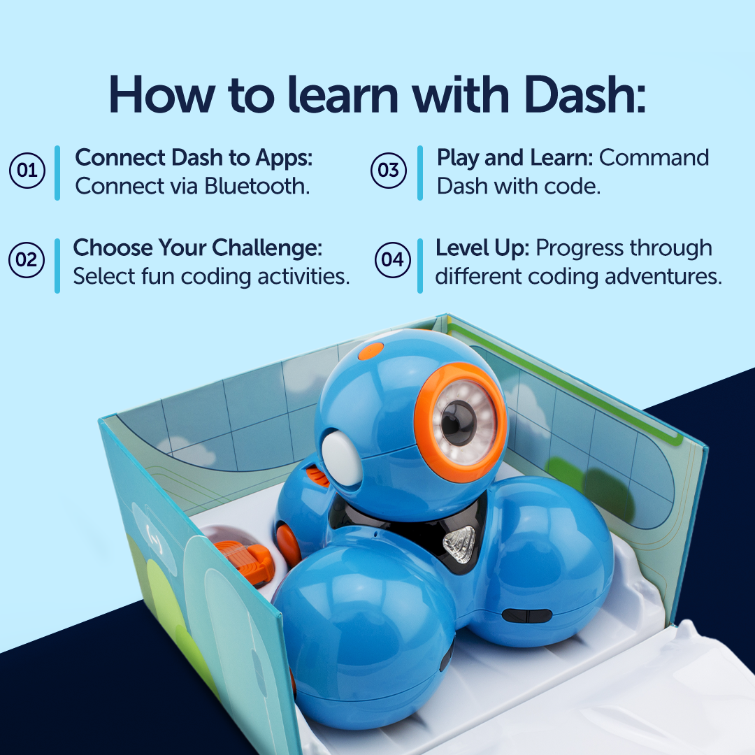 Dash Robot - Learn to Code Robot for Kids Ages 6-14 – Wonder Workshop