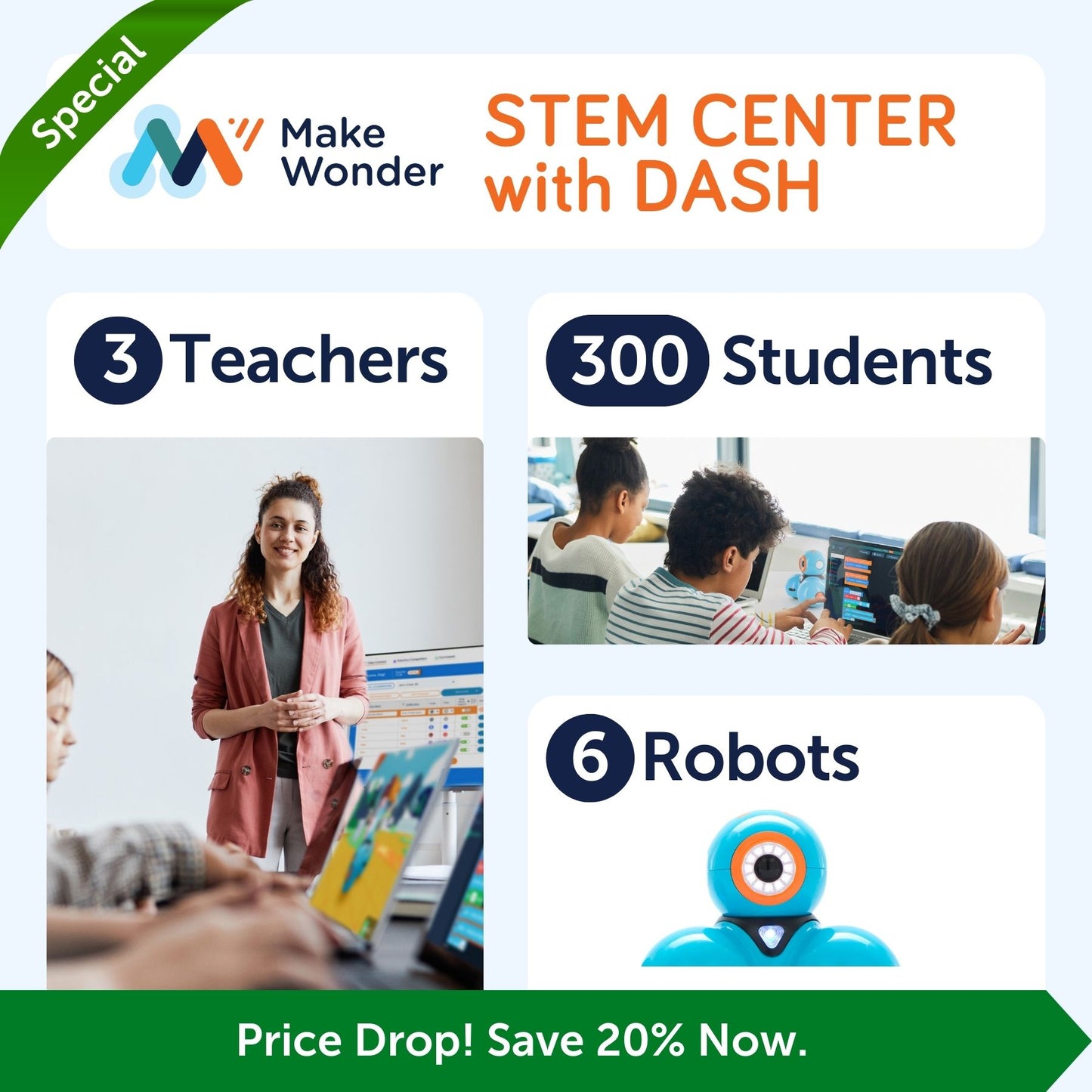 Make Wonder STEM Center with Dash